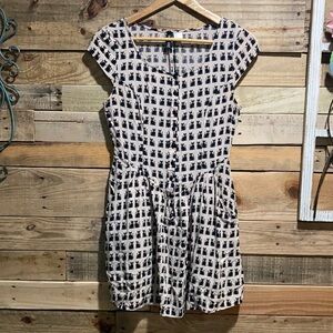 Divided, H&M Black & White Cat Dress